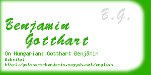 benjamin gotthart business card