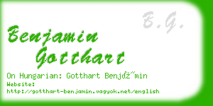 benjamin gotthart business card
